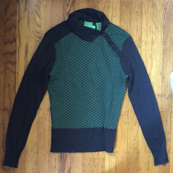 Industry Brown And Green Sweater 